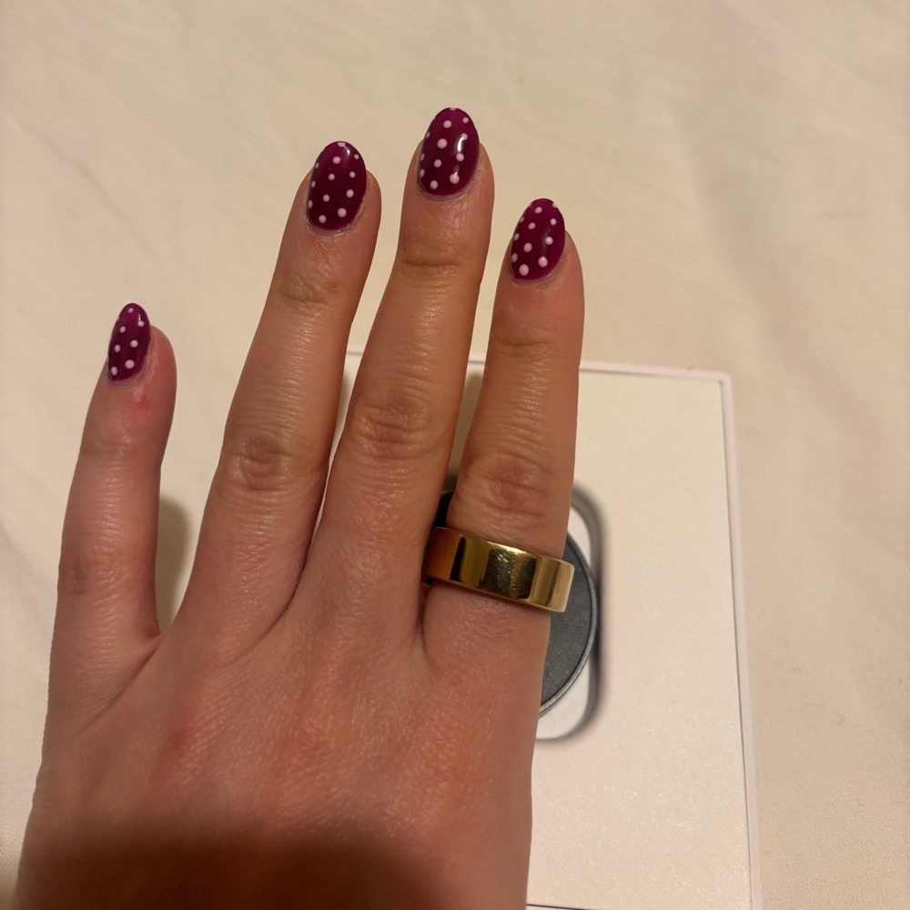 Oura ring horizon gen 3 size 8 gold charger included